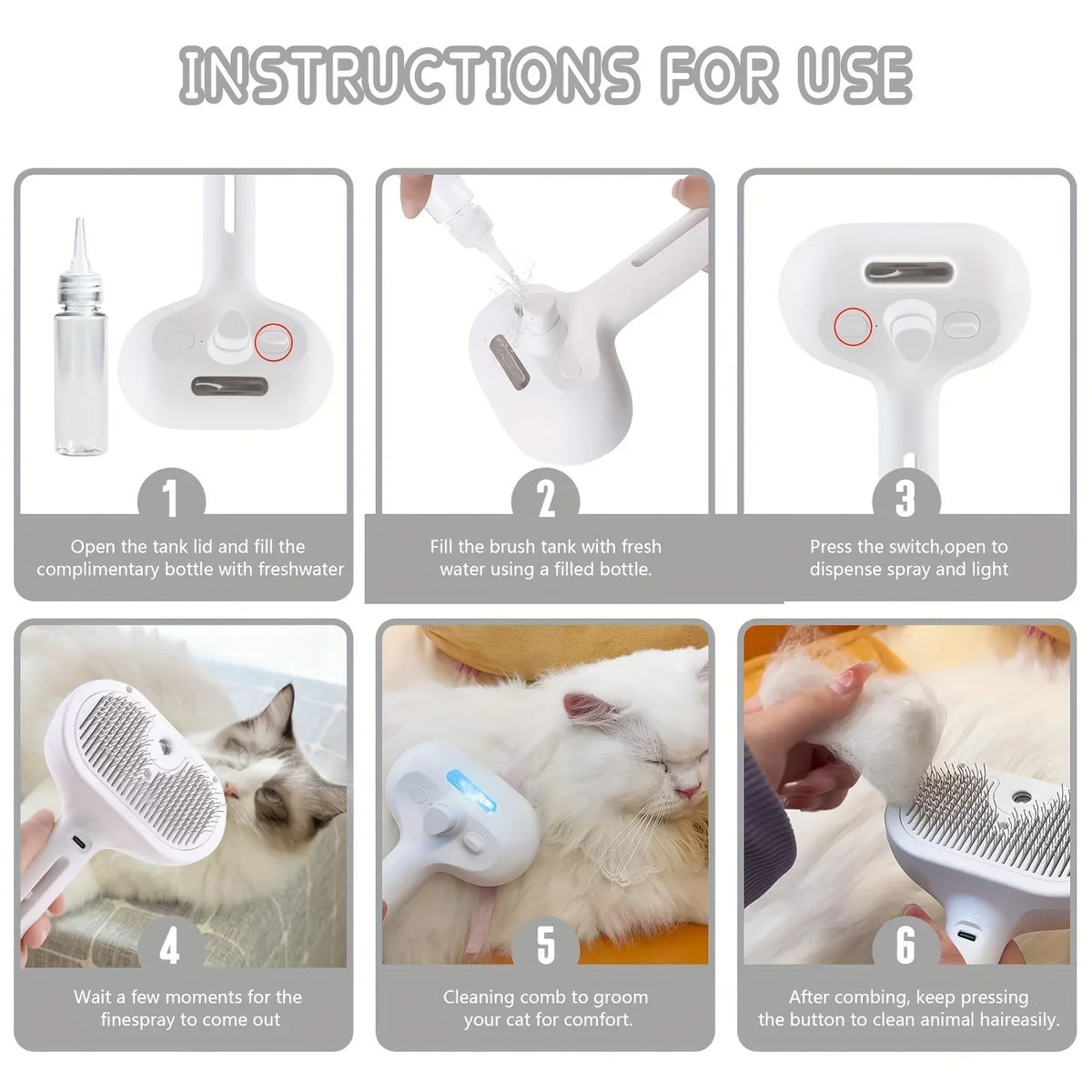 AquaGroom™ Pet Mist Brush — product view 5